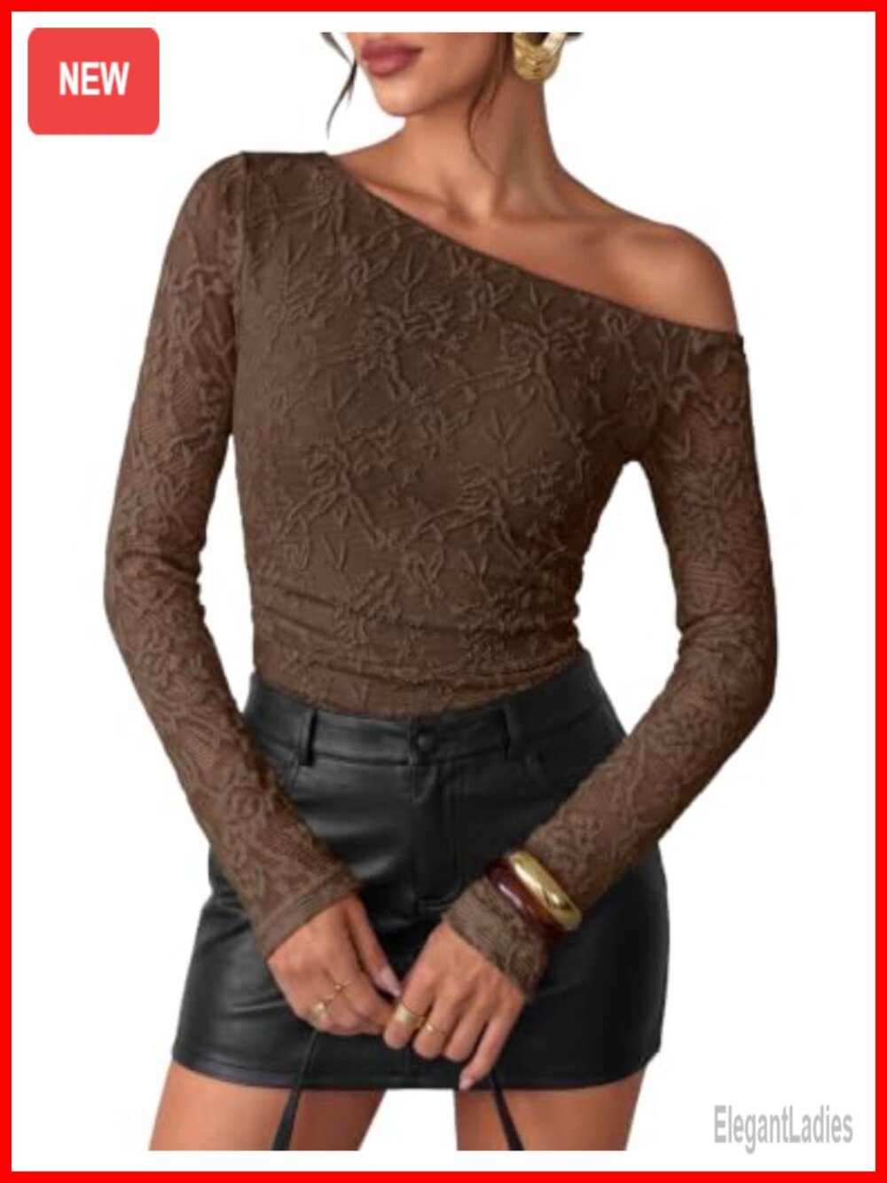 Off Shoulder Long Sleeve Lace Slim Fit Ruched Y2K Going Out Top